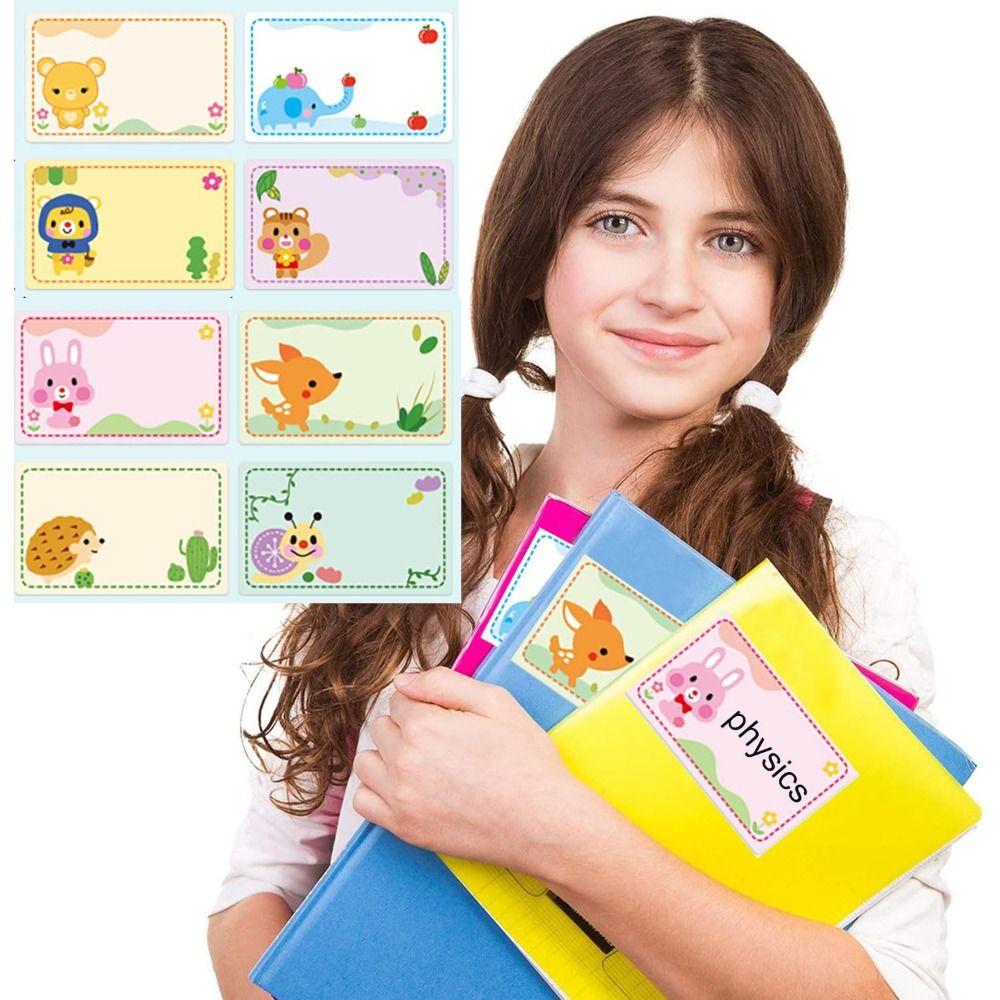 Blank Name Tag Cartoon Name Labels Rectangle Name Stickers Home