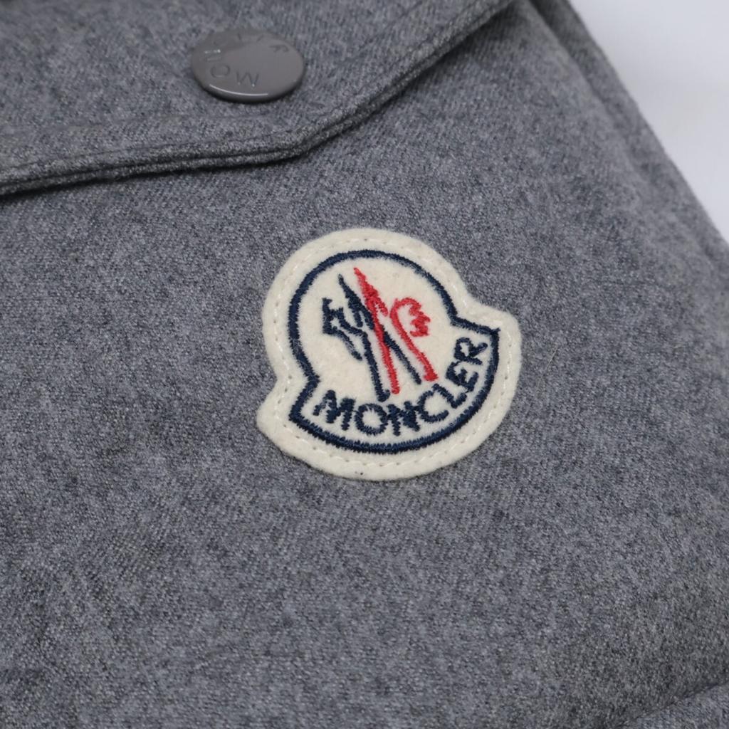 Moncler MONTGENEVRE Montgenevre шерстяная пуховая куртка 1 серая Б/у