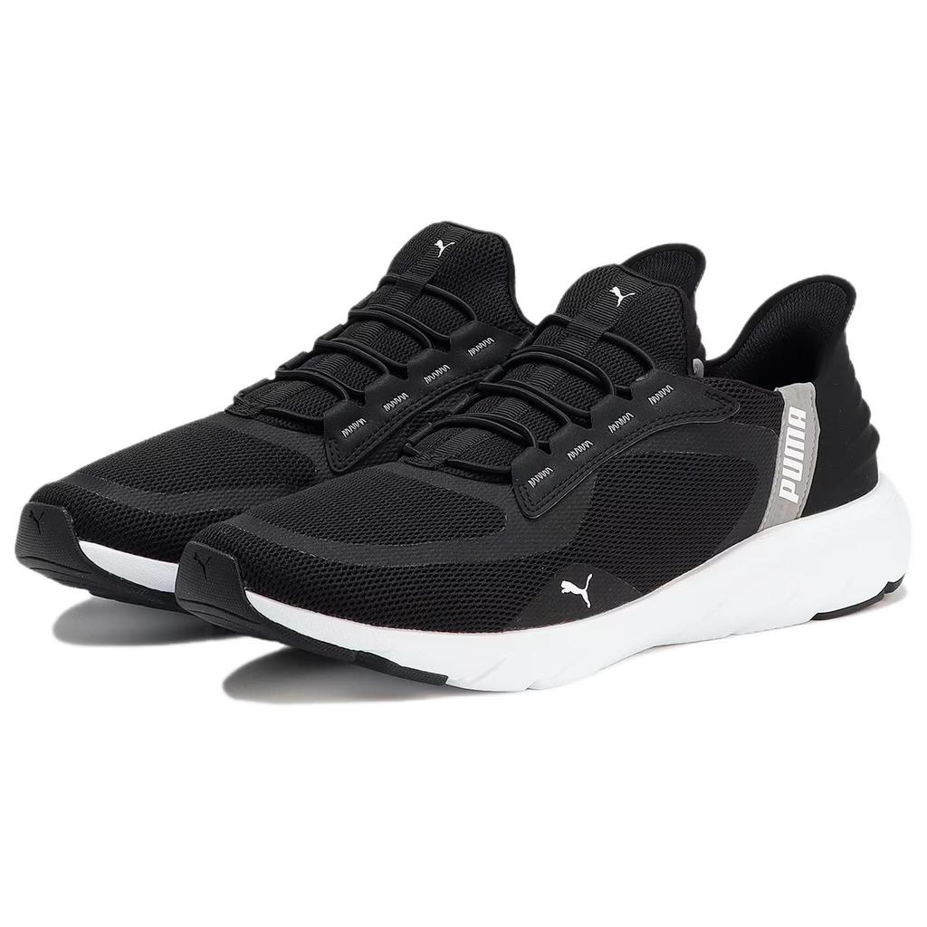 Puma Softride Flexlace Удобные Прочные Износостойкие Низкие Повседневные Кроссовки для Бега Унисекс Кроссовки Черные 309901-01