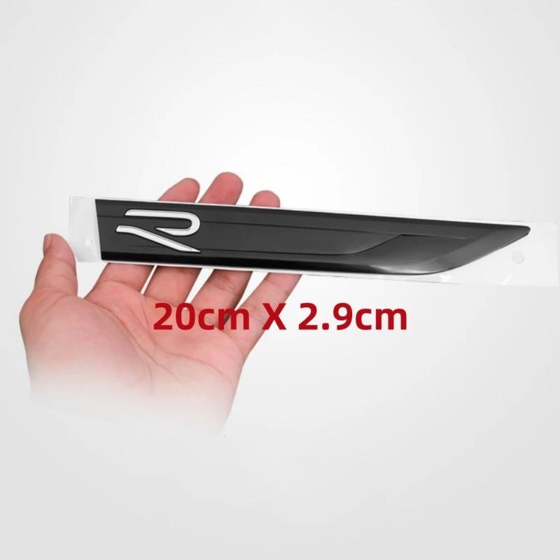 2 шт./лот 20 см X 2,9 см ABS R Наклейка-эмблема Боковая накладка автомобиля Спортивное крыло Эмблема крыла Аксессуары для Golf Polo Tiguan Rline R-Line