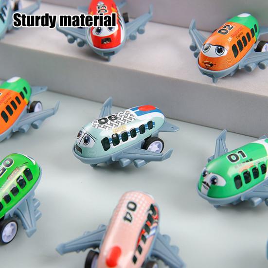 12Pcs Pull Back Wind-up Airplane Toy Educational Spring Clockwork Aircraft Toy Toddlers