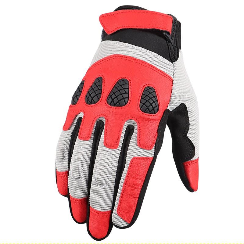 Motorcycle Riding Gloves Men Women - Touchscreen Compatible Anti-Slip Full Finger Cycling Lightweight Nylon