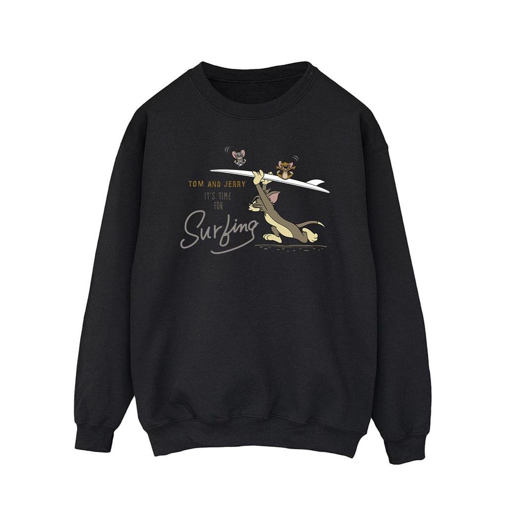 Tom And Jerry Mens It´s Time For Surfing Sweatshirt