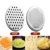 Двусторонняя терка для сыра Терка для сыра из нержавеющей стали с контейнером Портативная терка для имбиря и чеснока с крышкой Кухонный инструмент