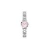 Guess Watches Women's 28mm Analog Stainless Steel Watch with Silver Bracelet, Pink Dial, Diamond Indexes, Officially Imported