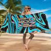 Red TropicalBeach Towel Ultra-fine Fiber Quick Drying Absorbent Beach Swimming Vacationvacation Essentials Gifts
