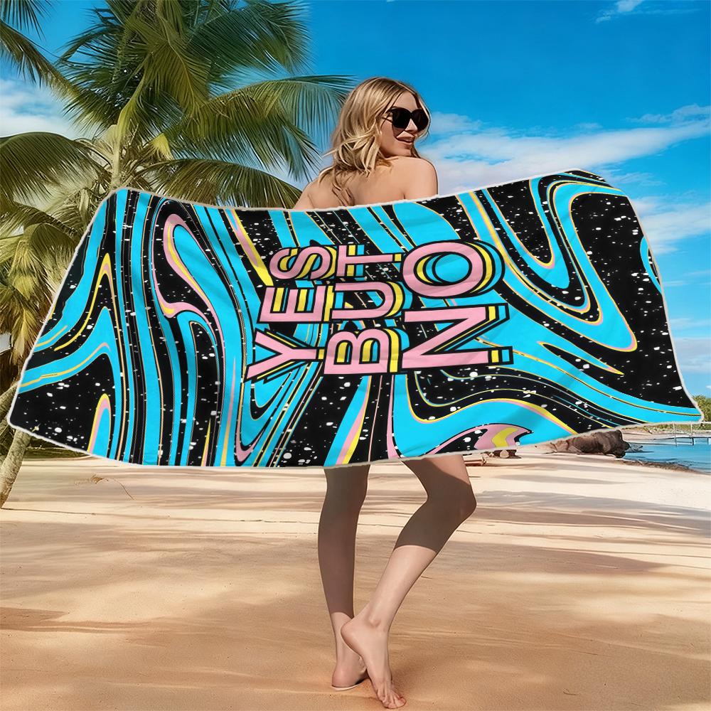 Red TropicalBeach Towel Ultra-fine Fiber Quick Drying Absorbent Beach Swimming Vacationvacation Essentials Gifts