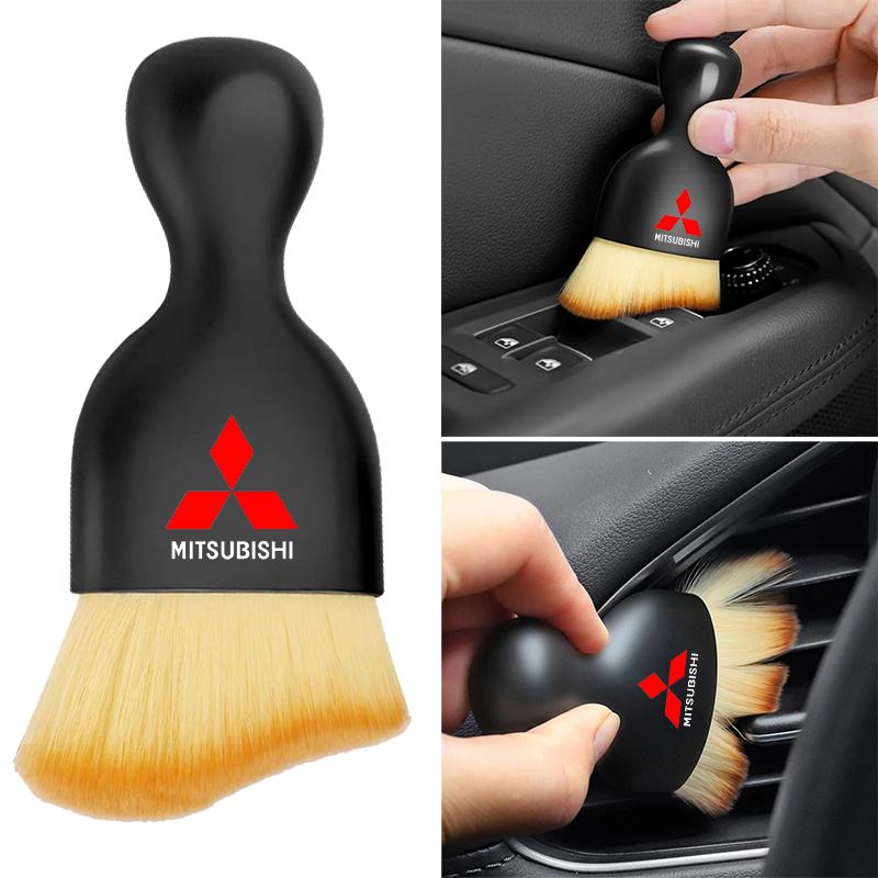Car Interior Cleaning Tool Dashboard Air Outlet Soft Brush For Mitsubishi Pajero Outlander XL Montero Lancer Triton l200 Galant