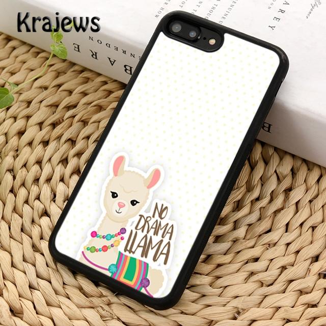 Krajews no drama llama lama Soft Phone Case Cover For IPhone 18 17 Air 16 15 14 plus 11 12 13 pro max Plus coque Fundas