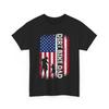 Dirt Bike Dad USA Flag Shirt, Biker Dad Biking Lovers Father‘s Day T-shirt