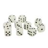 20PCS Dice Cubes Luminous Large Size Plastic with Black Points 6 Sided Dice for Bar Table Game