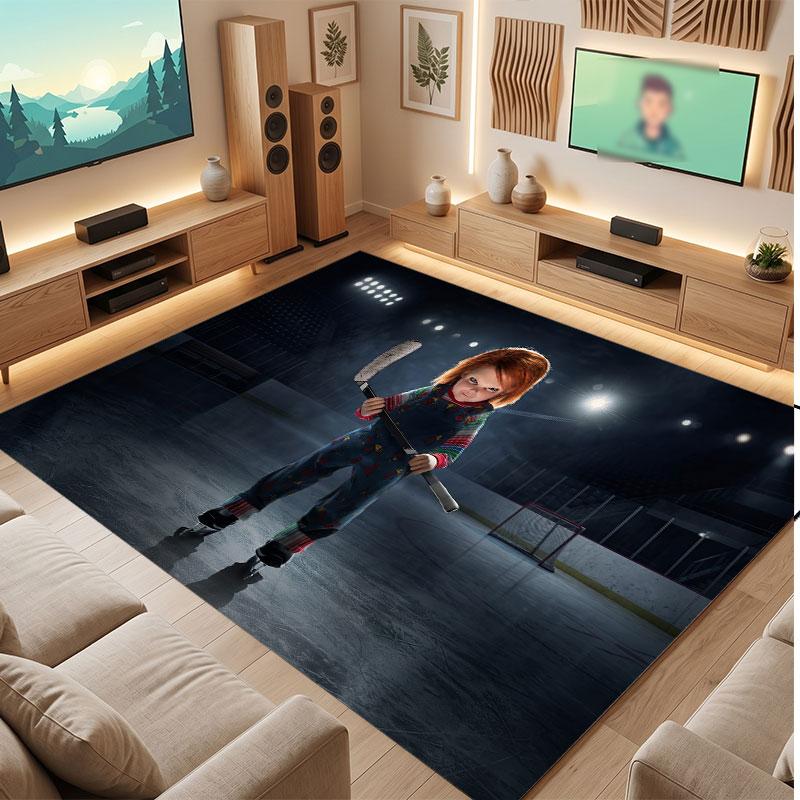 Child's Play Chucky Tiffany Rug Soft Thick Non Slip Floor Carpet for Bedroom Living Room Home Decor
