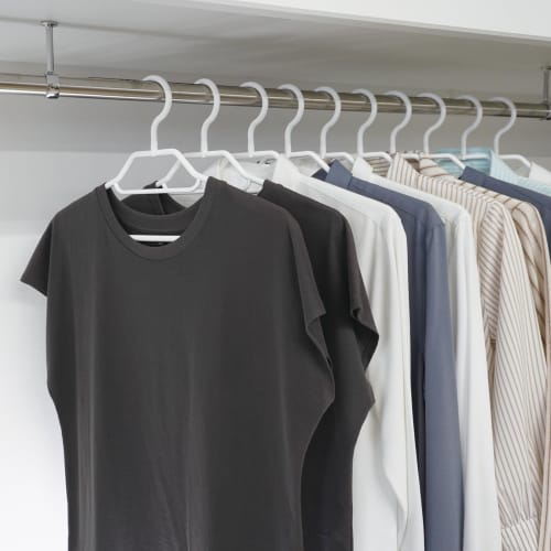 Shinkohanger MonoCloset Shirt Hangers, Set of 5, White