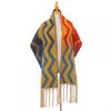 Female Shawl Autumn Winter Thick Scarf Tassel Gradient Wavy Scarf