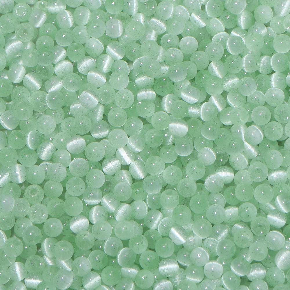 380pcs/lot 4mm Colorful Cat Eye Glass Beads Loose Spacer Round Beads For Jewelry Making DIY Charms Bracelet Necklace Wholesale