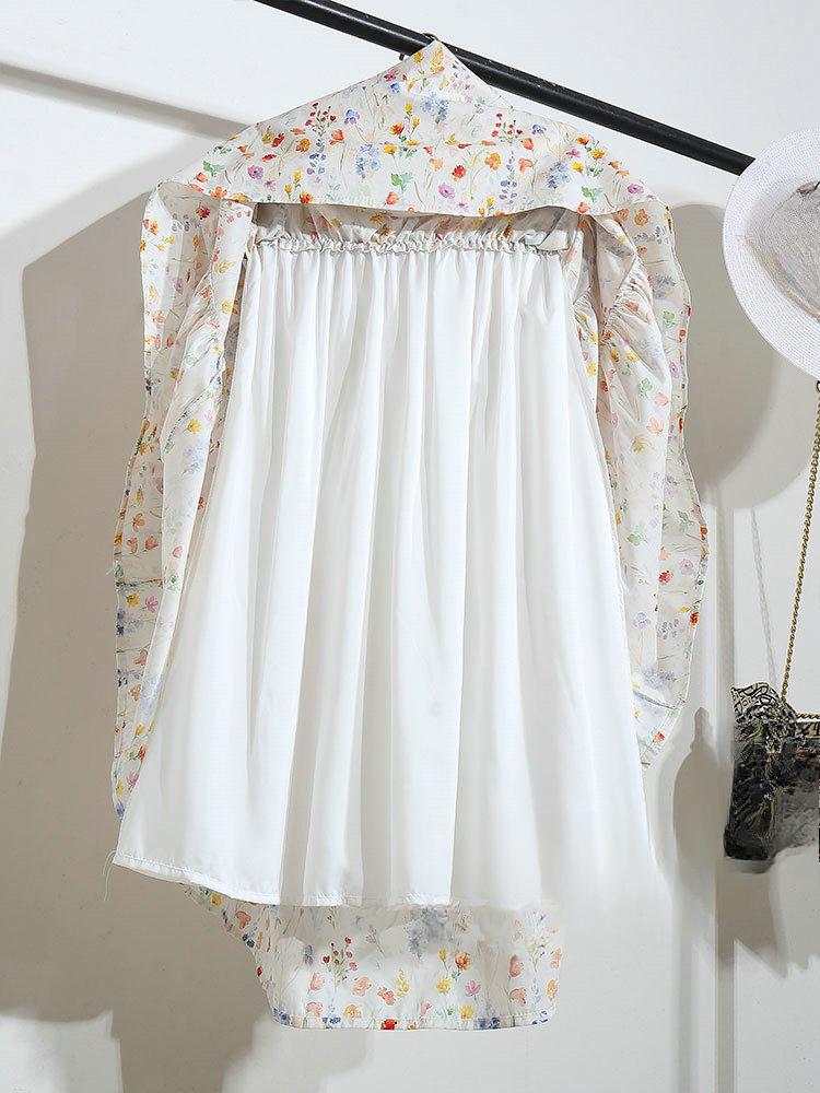 DIMANAF 2025 Новые Летние Весенние Женские Новые Юбки Цветочные Свободные Эластичные Плиссированные Элегантные Длинные Юбки