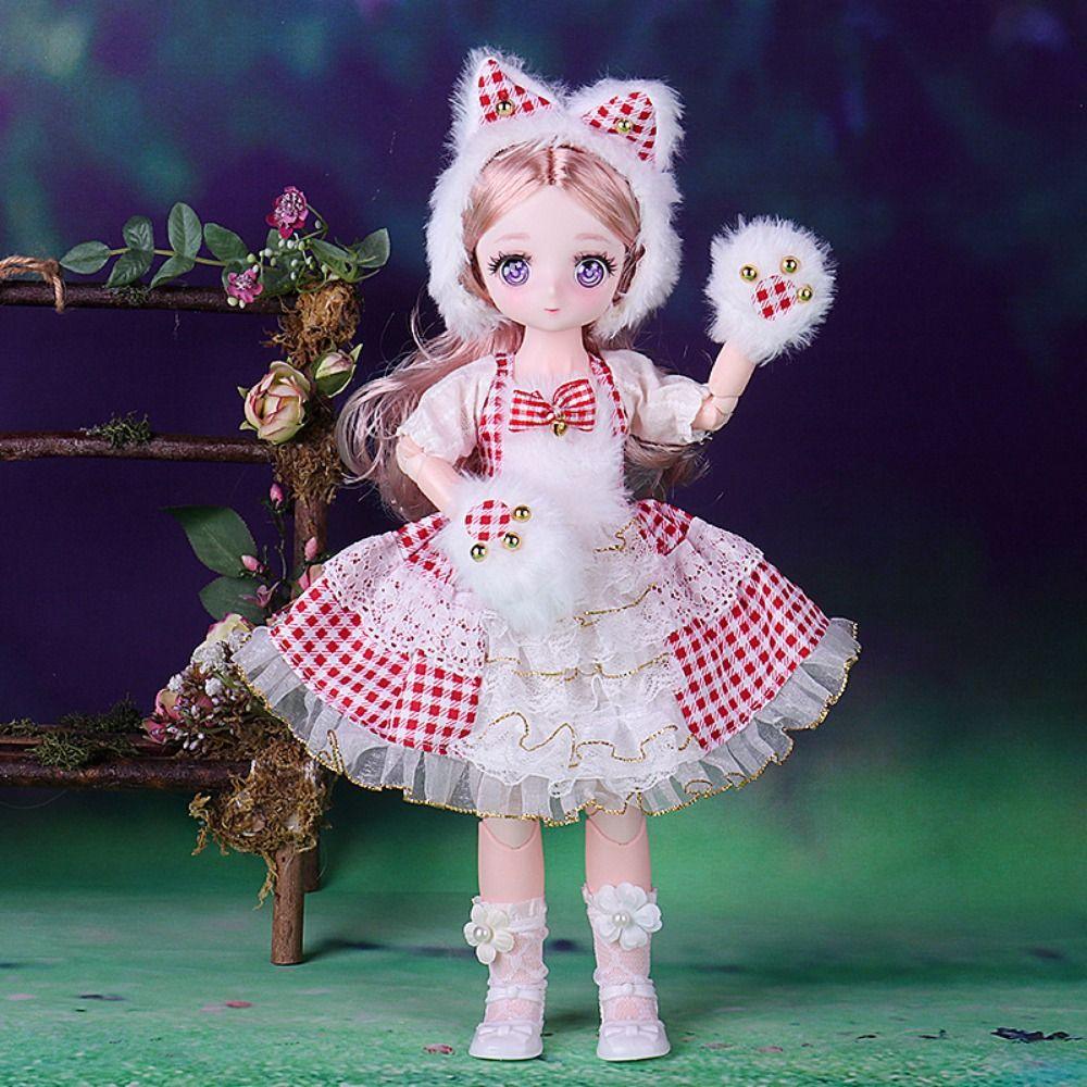 Fashion Doll Princess Dress Cute 1/6 Dress Up Doll DIY Clothes 30cm Dolls Clothes  BJD Doll
