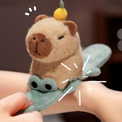 Мягкие игрушки Кот Серия Слэп-браслетов Симуляция Милый Слэп-браслет 25 см Наручный стиль Капибара Нарукавная повязка Домашний декор