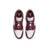 Air Jordan 1 Low Cherrywood Red Men Sneakers White Cement-Grey 553558-615
