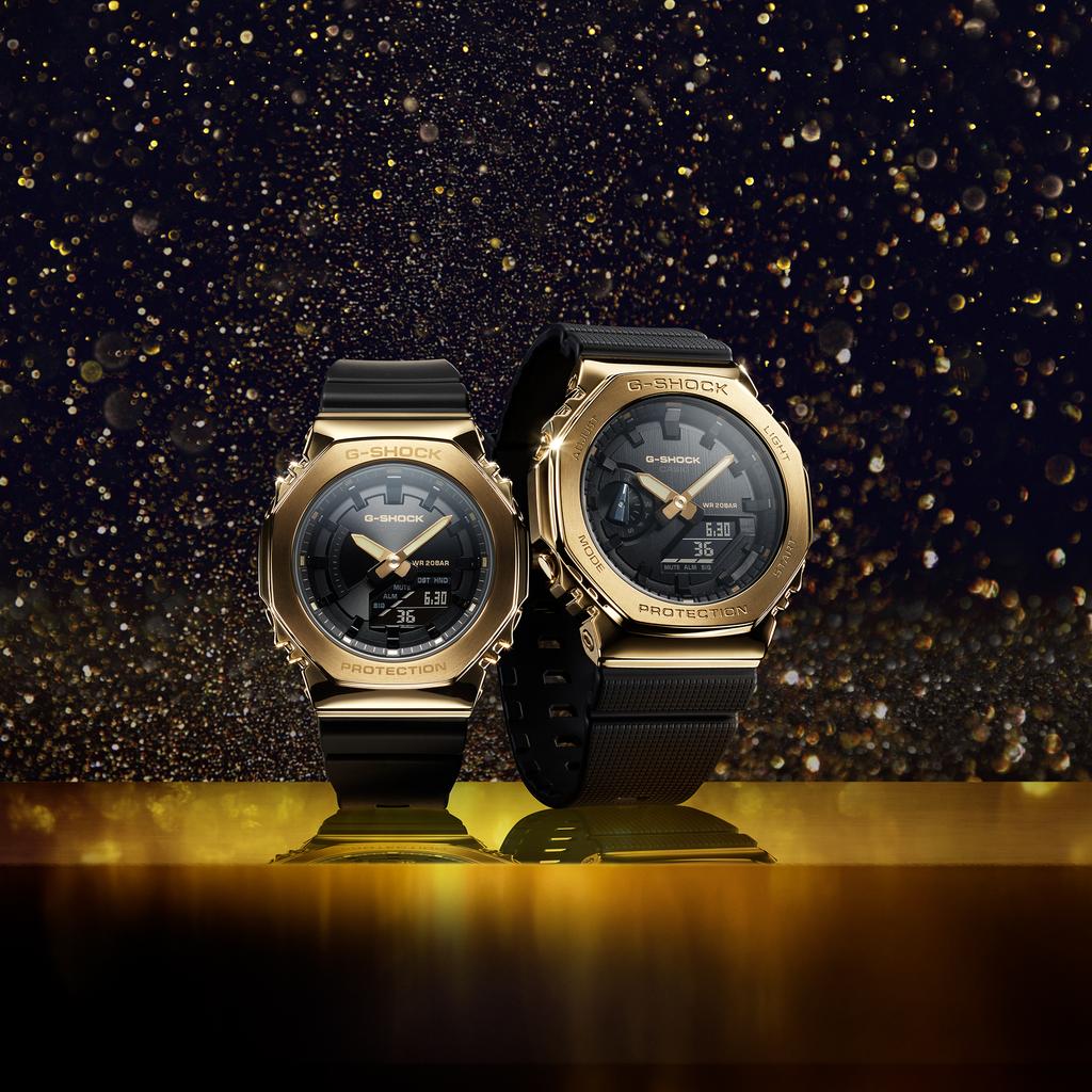 Casio Мужские Аналоговые Кварцевые Часы из Нержавеющей Стали GM-2100G-1A9, Водонепроницаемость 200M, Ударопрочные