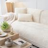 Winter Plush Non-Slip Sofa Cushion Modern Leather Cover Soft Seat Pad for Home Decor