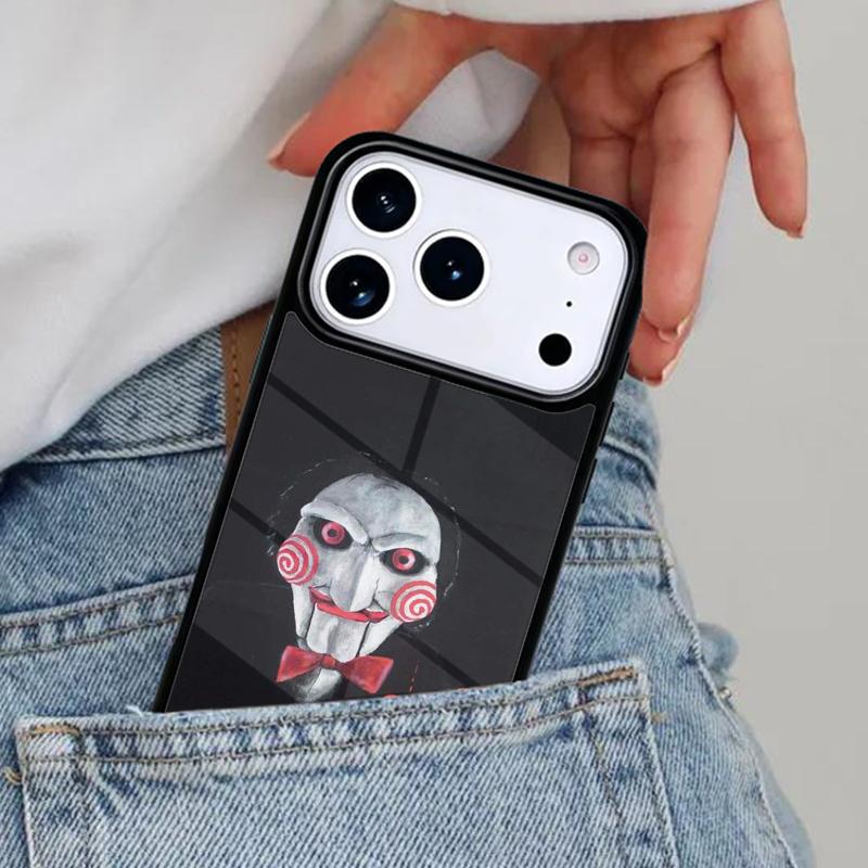 Saw Jigsaw Puppet Phone Case for iPhone 17ProMax 12 13 14 15 16e 17 Pro Max Plus Air Cover