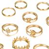 13 шт./компл. кольцо с блестящими стразами Корона Луна Звезда костяшка кольцо для вечеринки