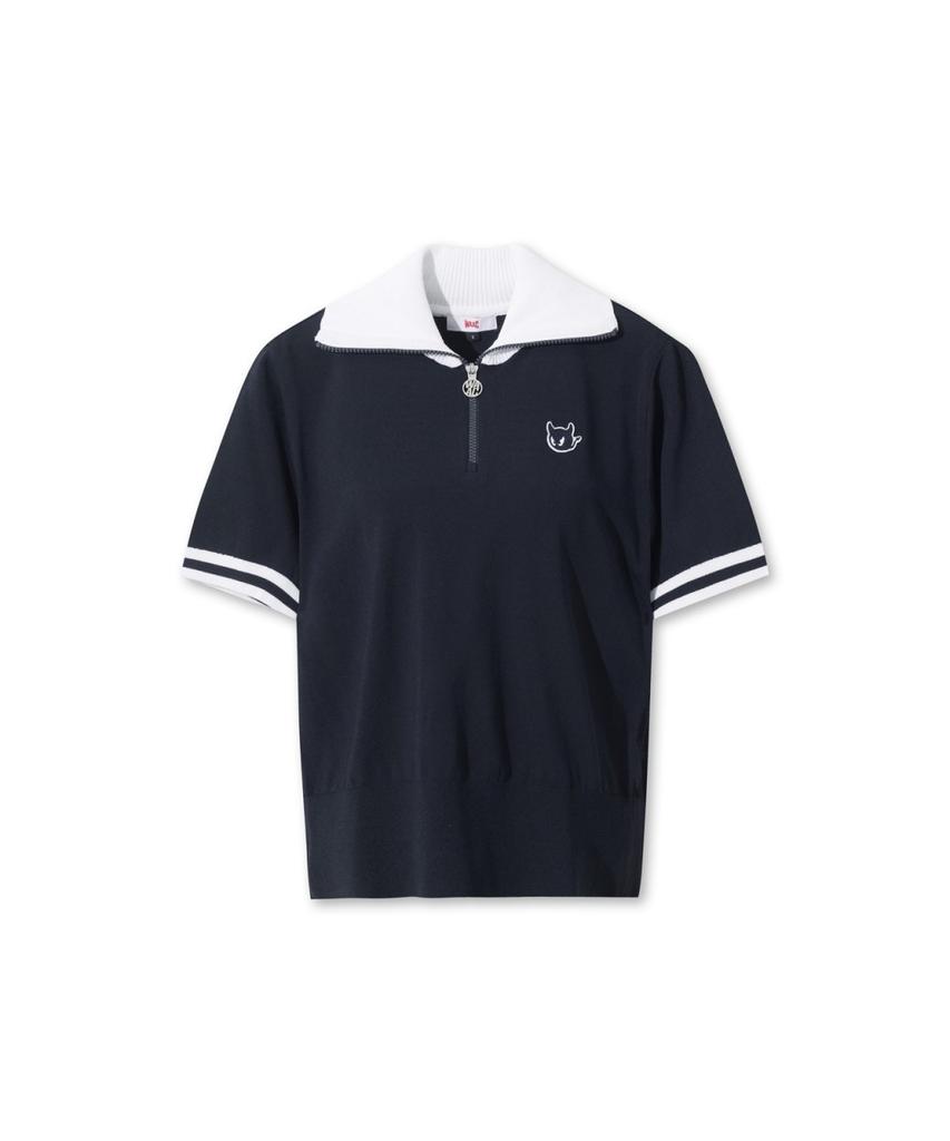 WAAC Big Collar Half-Zip Sweater (Oe) Wwwam26901Nyd