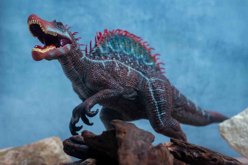 SanDoll Фигурка динозавра Реалистичная модель Юрского периода 30 см Класс Рептилия Впечатляющая плотоядная игрушка Подарочная витрина для детей (Спинозавр "Тип