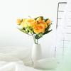 head DIY Decor Home Ornament Vintage Rose bouquet Silk Peony  Artificial Flowers  Party Decoration