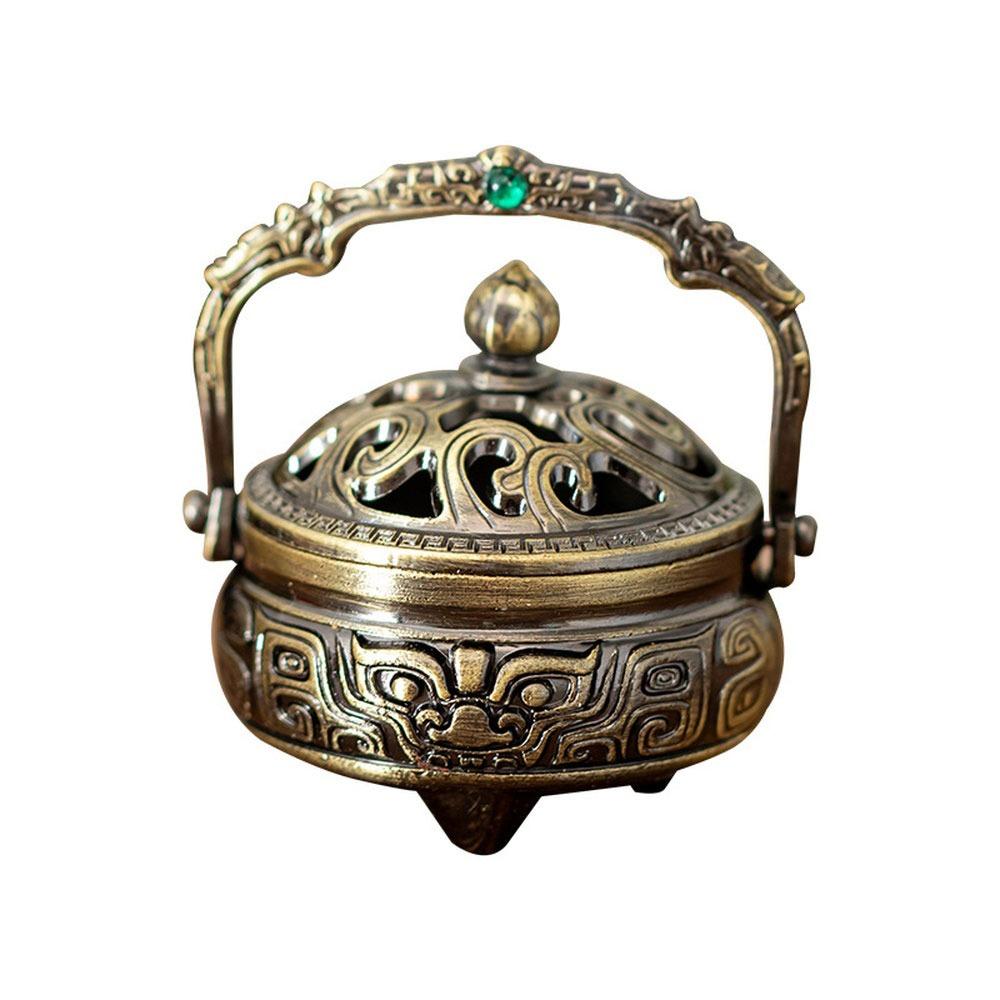 Chinese Style Incense Censer Alloy Fragrance Holder New Incense Burner  Desktop Ornament