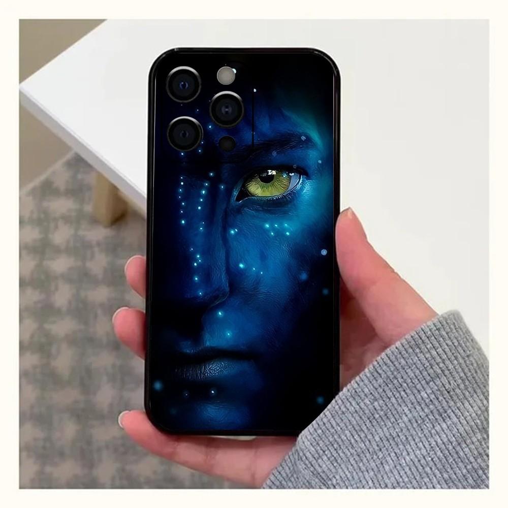 Чехол для телефона Film A-Avatar 2 для Apple iPhone 15, 14, 13, 12, 11, Pro, X, XS, Max, XR, Plus, Mini, Мягкий черный