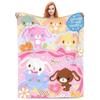 Cute Cartoon Bunny Print Flannel Throw Blanket – Super Warm Soft Plush Quilt for Sofa, Bedroom or Travel, Lightweight Fleece