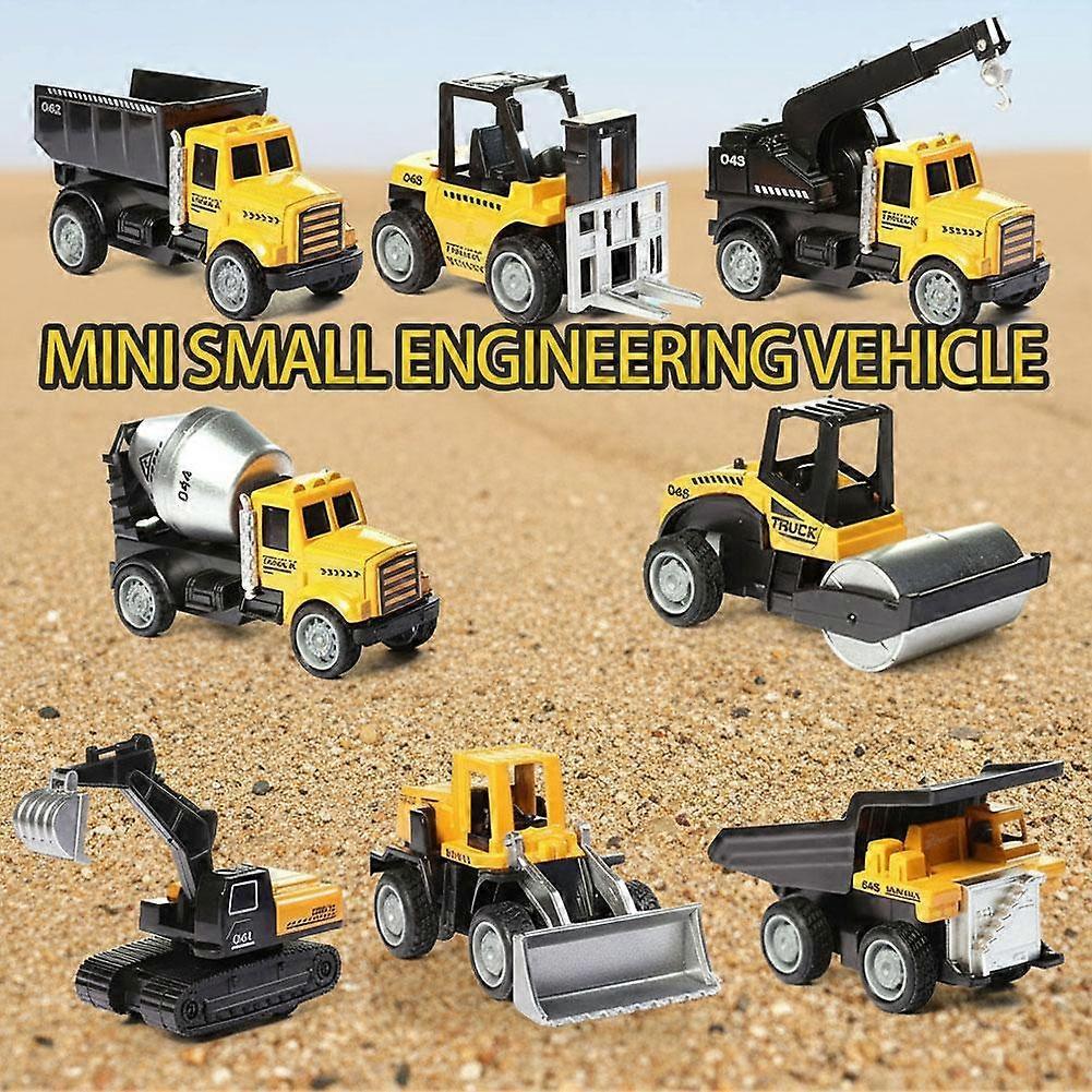 Alloy Small Construction Cars Vehicles, Die Cast Mini Construction Truck Toys