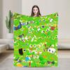 Warm Blanket Picnic Duolingos Owl Throw Blanket  Flannel Bedspread For Outdoor Pattern Sofa Bed Cover