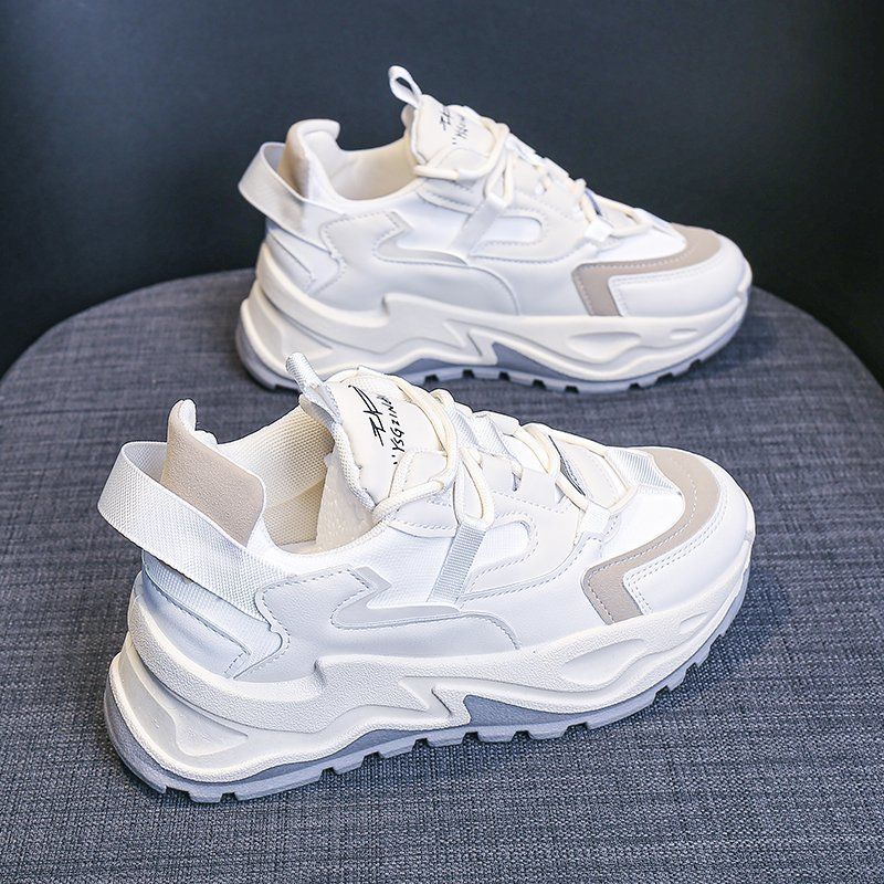Женская дышащая обувь, новые трендовые осенние модели, белые туфли Wild 2024, лоскутные кроссовки, женские кроссовки Zapatillas De Deporte