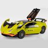 1/24 Lamborghini HURACAN STO Модель легкого спортивного автомобиля, литая под давлением металлическая игрушечная гоночная модель автомобиля, коллекция симуляций, звук и свет, детские подарки