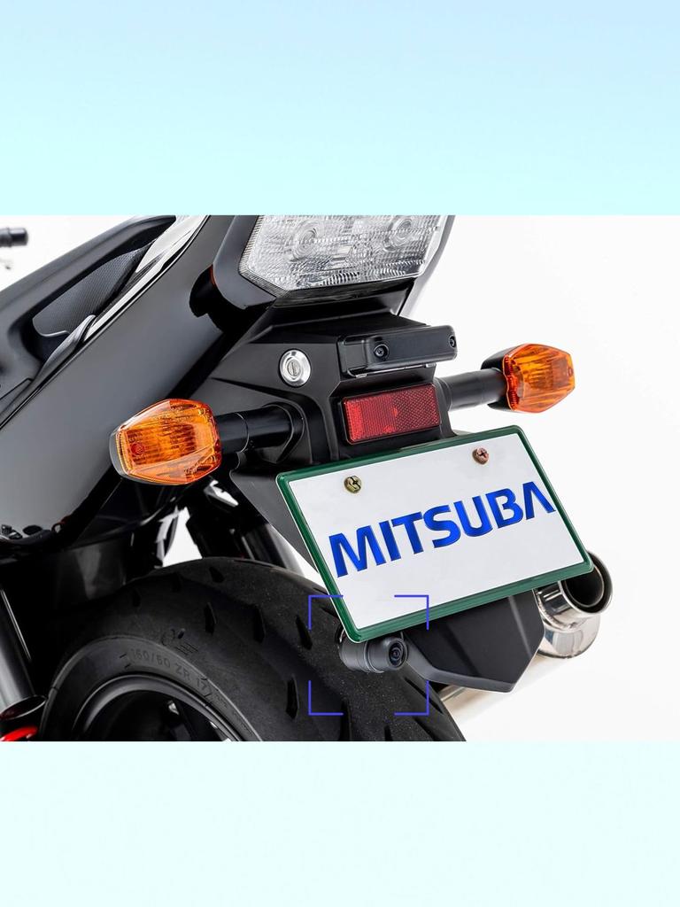 MITSUBA EDR-21A Motorcycle Dash Cam, Dual Front/Rear Cameras, Full HD 1080p, 162°, WDR, Wi-Fi App, Water/Dust Resistant, Anti-Vibration, 32GB Included