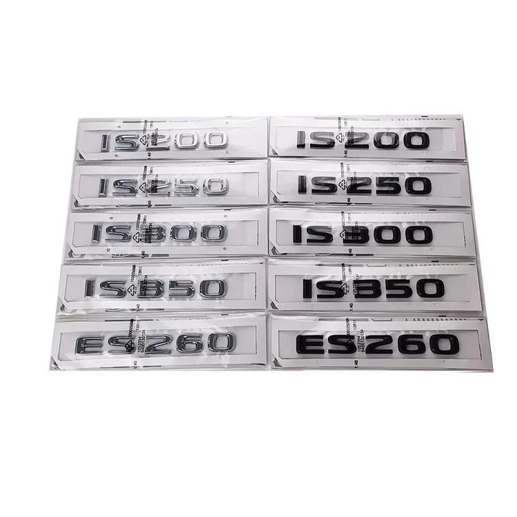 ABS Car Body Side Emblem Styling for Lexus IS200 IS350 IS250 IS300 Rear Trunk Badge Decal Decoration