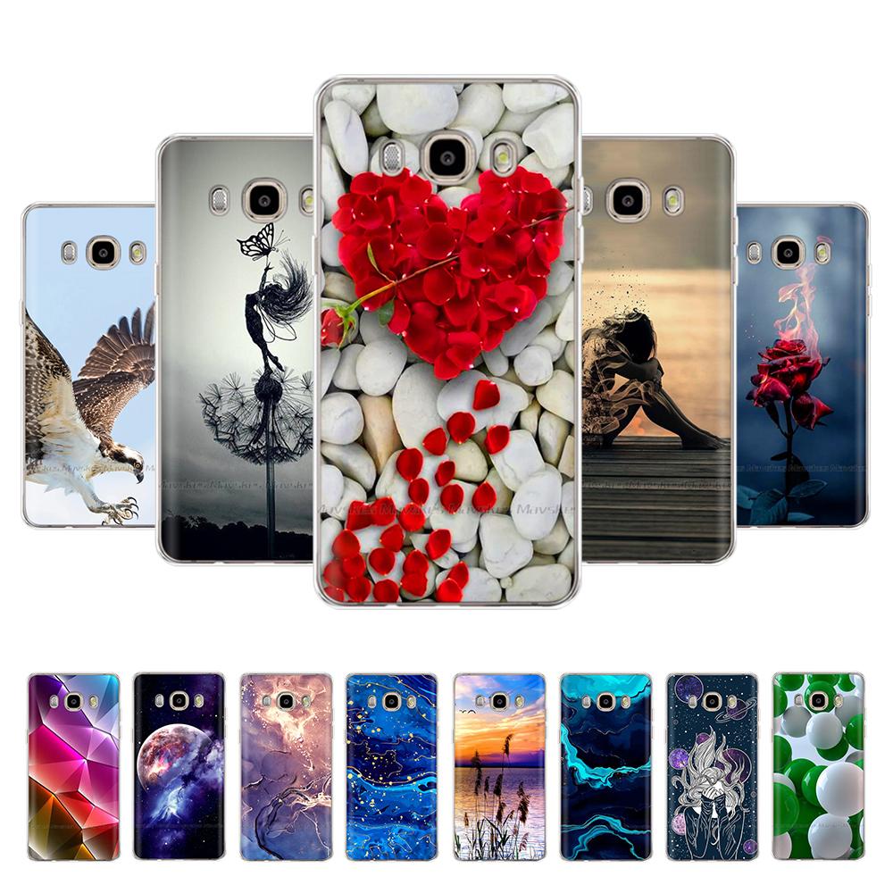 Для Samsung Galaxy J5 2016 Чехол J510 J510F/ds J510FN Крышка Модный Ромашка Мягкие Защитные Чехлы Для Samsung J5 2016 Fundas Coque
