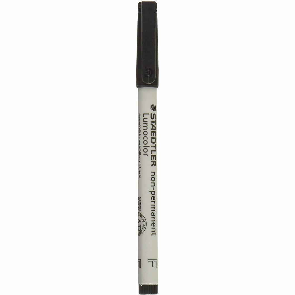 Маркеры неперманентного действия Staedtler Mars Lumocolor, Fine Point Black (10 шт.)