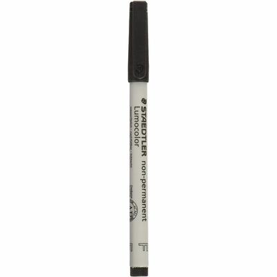 Маркеры неперманентного действия Staedtler Mars Lumocolor, Fine Point Black (10 шт.)