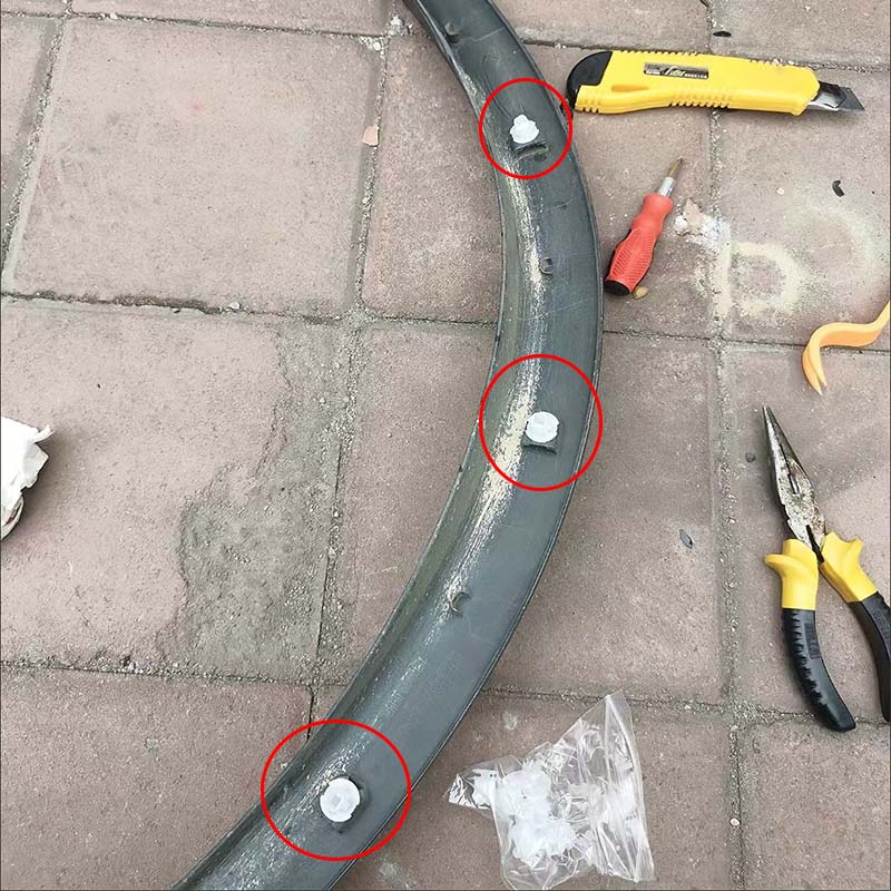 Для Nissan Juke Murano X-Trail T31 зажимы для накладки колесной арки, молдинг крыла 76847-JG00A 76882-JG10A