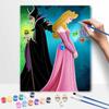 Disney Набор для рисования маслом «Спящая красавица» Декор для дома Ручная работа Подарок для поклонников принцесс Настенное искусство Декор на холсте Проект для самостоятельного рисования