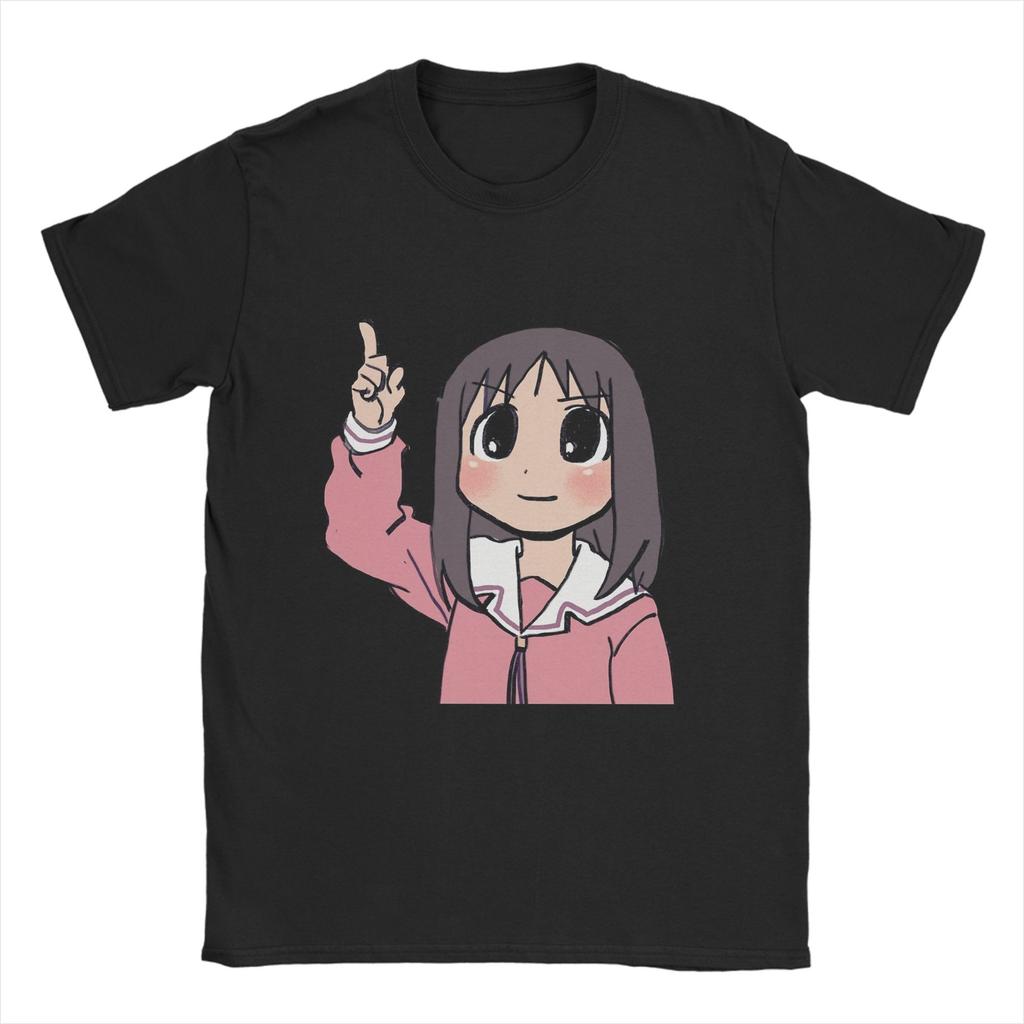 Мужские футболки Osaka Time Ayumu Аниме Azumanga Daioh Винтажные Хлопковые Футболки с Короткой Рукавой Круглый Вырез Одежда Печать