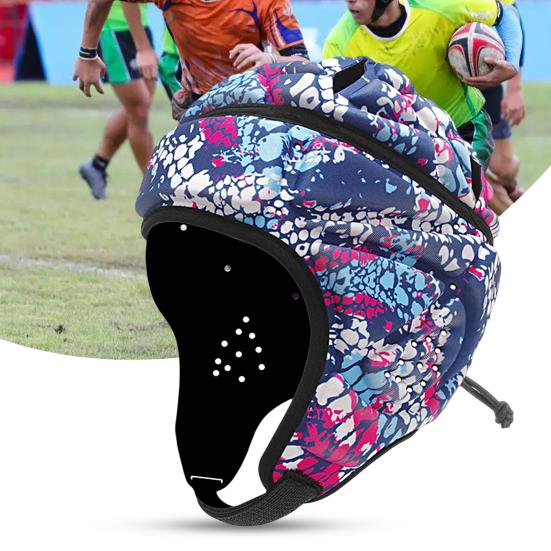 Регулируемый шлем для регби с защитой от столкновений, защита головы, футбольный вратарь, мягкий головной убор из ЭВА, аксессуары для велоспорта