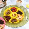 Compartment Serving Tray 7-Compartments Divided Food Container 12 Pieces Serving Tray For Snacks Desserts Fruits Biscuits