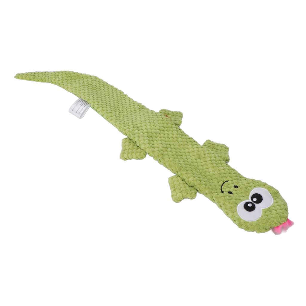Squeaky Lizard Dog Toy Teeth Grinding Training Plush Dog Chew Toys for Pet Supplies Green