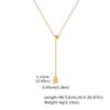 Prjewel K Chain Choker For Women Stainless Steel Infinite Love Eternal Water Drop Pendant Y-Shaped Necklace Mother's Day Gift
