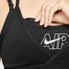 Nike Air Dri-FIT Indy Strappy Low-Impact Support Спортивный бюстгальтер Женское нижнее белье Черный DM0642-010